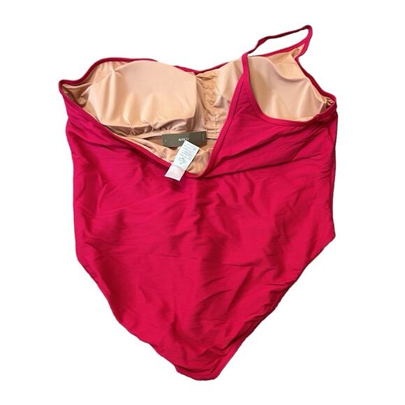 J. Crew Ribbed one-strap one-piece women’s swimsuit size 24 - Picture 4 of 6